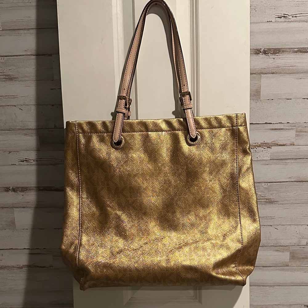 Michael Kors Gold Tote Bag